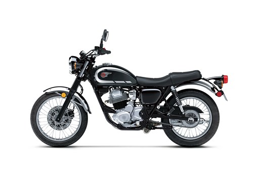 Side angle of a motorcycle staged in a white studio background. opens in a new window