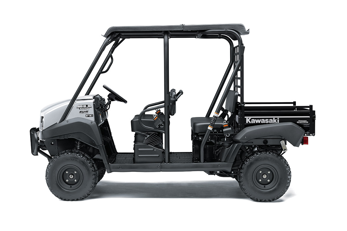 Profile angle of a side x side staged in a white studio background.