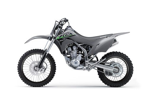 Profile angle of a motorcycle staged in a white studio background. opens in a new window