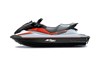Side angle of a personal watercraft staged in a white studio background.