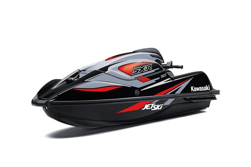 Three-quarter front angle of a personal watercraft staged in a white studio background. opens in a new window
