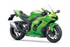 Three-quarter front angle of a motorcycle staged in a white studio background.