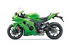 Profile angle of a motorcycle staged in a white studio background.