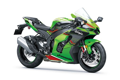 Three-quarter front angle of a motorcycle staged in a white studio background. opens in a new window