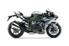 Profile angle of a motorcycle staged in a white studio background.