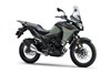 Three-quarter front angle of a motorcycle staged in a white studio background.