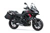 Three-quarter front angle of a motorcycle staged in a white studio background.