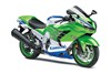 Three-quarter front angle of a motorcycle staged in a white studio background.