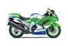 Profile angle of a motorcycle staged in a white studio background.