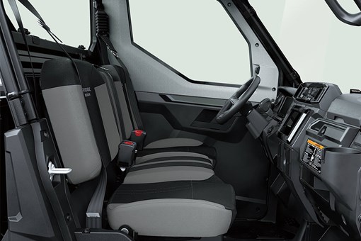 Side angle view of the interior of a side x side. opens in a new window