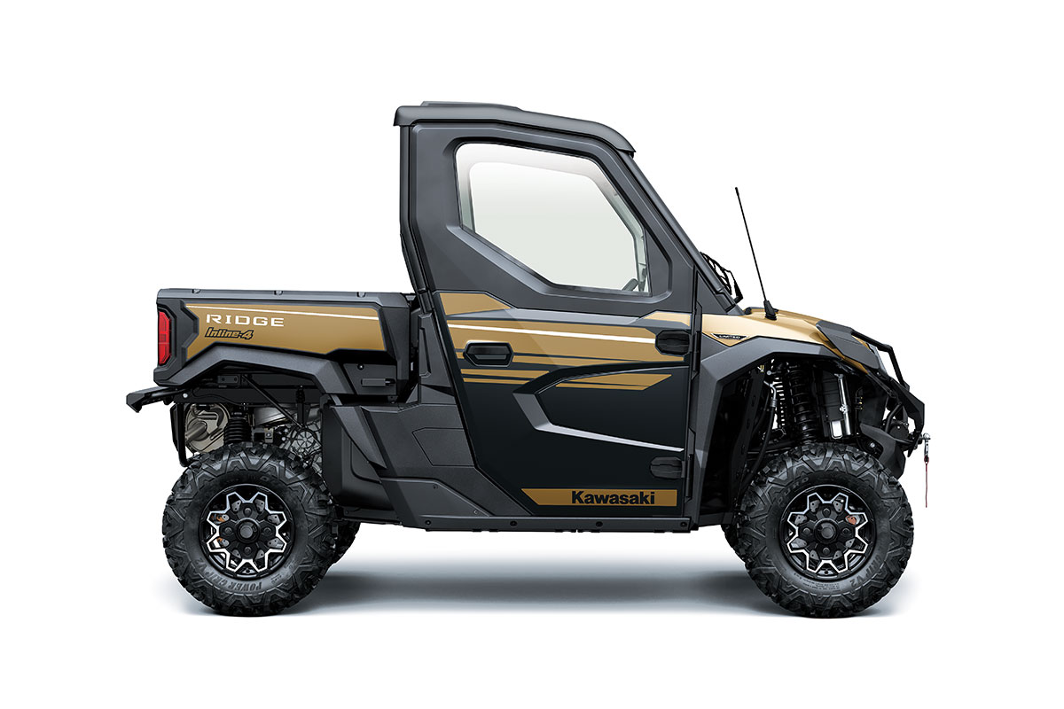 Side angle of a side x side staged in a white studio background.