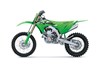 Profile angle of a motorcycle staged in a white studio background.