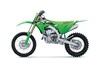 Side angle of a motorcycle staged in a white studio background.