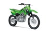 Three-quarter front angle of a motorcycle staged in a white studio background.