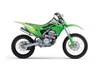 Profile angle of a motorcycle staged in a white studio background.