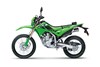 Side angle of a motorcycle staged in a white studio background.