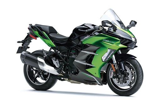 Three-quarter front angle of a motorcycle staged in a white studio background. opens in a new window
