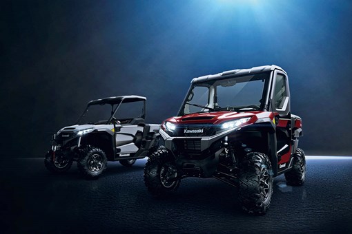 Three-quarter front angle of two side x sides staged in a blue studio background. opens in a new window