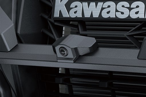 Detail view of a front bumper camera of a side x side.  opens in a new window