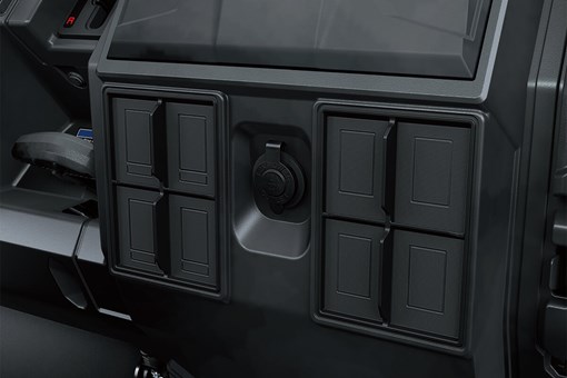 Close-up view of the 12V power outlet in a side x side. opens in a new window