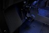 Close-up view of the floor lighting in a side x side.