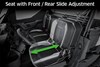 Graphic treatment showing seat adjustability of a side x side.