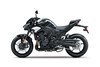 Profile angle of a motorcycle staged in a studio.