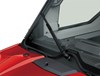 Detail view of the front windshield wiper of a side x side.
