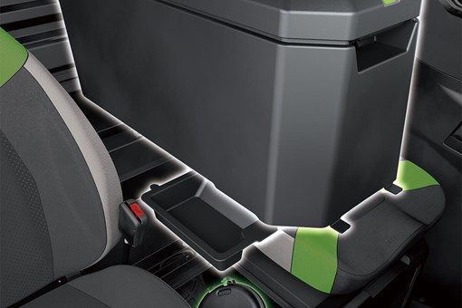 Graphic treatment showing air filter access of a side x side. opens in a new window