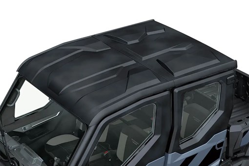 Exterior view of the roof of a side x side from above staged in a white studio background. opens in a new window