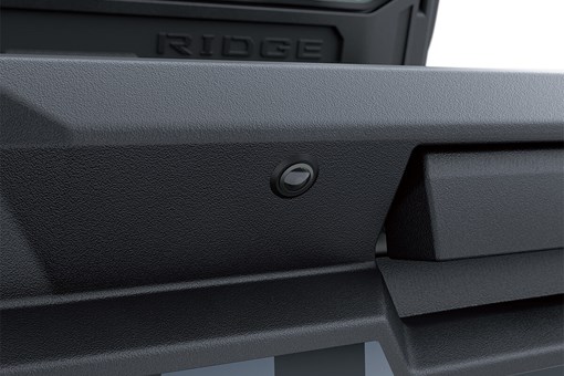 Detail view of the rear view camera of a side x side. opens in a new window