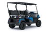 Three-quarter rear angle of a Neighborhood Activity Vehicle staged in a white studio background.