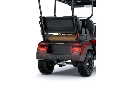 Close-up three-quarter rear angle of a Neighborhood Activity Vehicle staged in a white studio background. opens in a new window