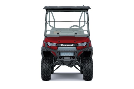 Front angle of a Neighborhood Activity Vehicle staged in a white studio background. opens in a new window