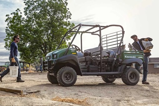Side angle of a side x side parked off-road. opens in a new window