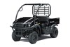 Three-quarter front angle of a black side x side staged in a white studio background.