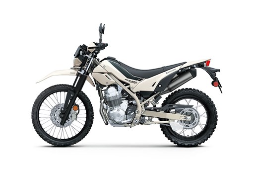 Side angle of a motorcycle staged in a white studio background. opens in a new window