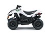 Profile angle of a white ATV staged in a white studio background.