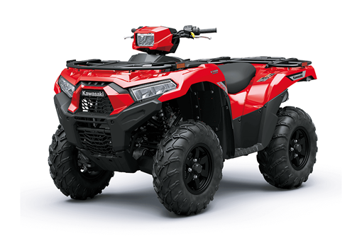 Three-quarter front angle of an ATV staged in a white studio background. opens in a new window
