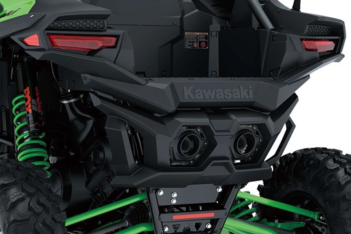 Rear three-quarter angle of rear storage on a side x side in a white studio background. opens in a new window