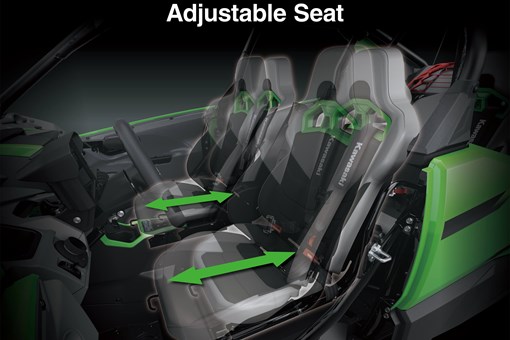 Graphic treatment of a side x side adjustable seats. opens in a new window