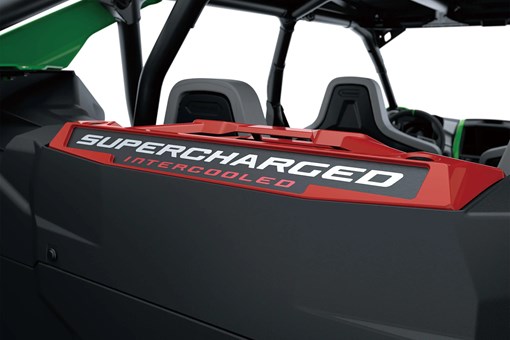 Close-up of Supercharged lettering on a side x side in a white studio background. opens in a new window