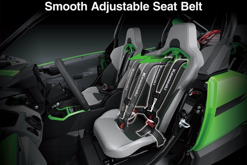 Graphic treatment of a side x side adjustable seat belt. opens in a new window