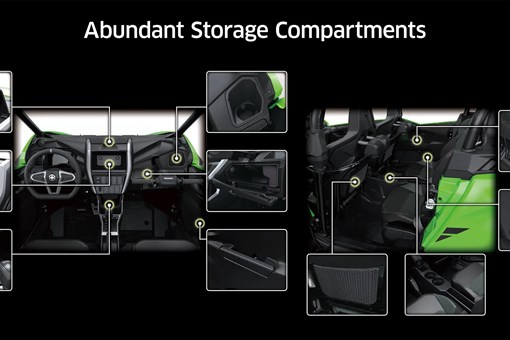 Graphic treatment of a side x side storage compartments. opens in a new window