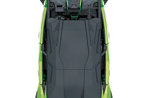 Overhead angle of a side x side staged in a white studio background. opens in a new window