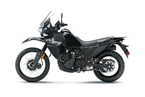 Profile angle of a motorcycle staged in a white studio background. opens in a new window