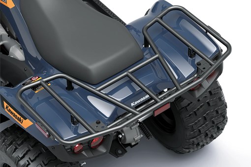 Overhead closeup of back of an ATV staged in a white studio background. opens in a new window