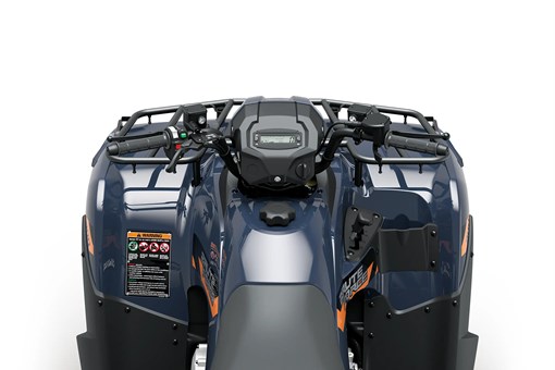 Overhead closeup of rear of an ATV staged in a white studio background. opens in a new window