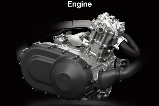 Graphic treatment showing engine of an ATV. opens in a new window