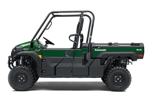 Profile angle of a green side x side staged in a white studio background. opens in a new window